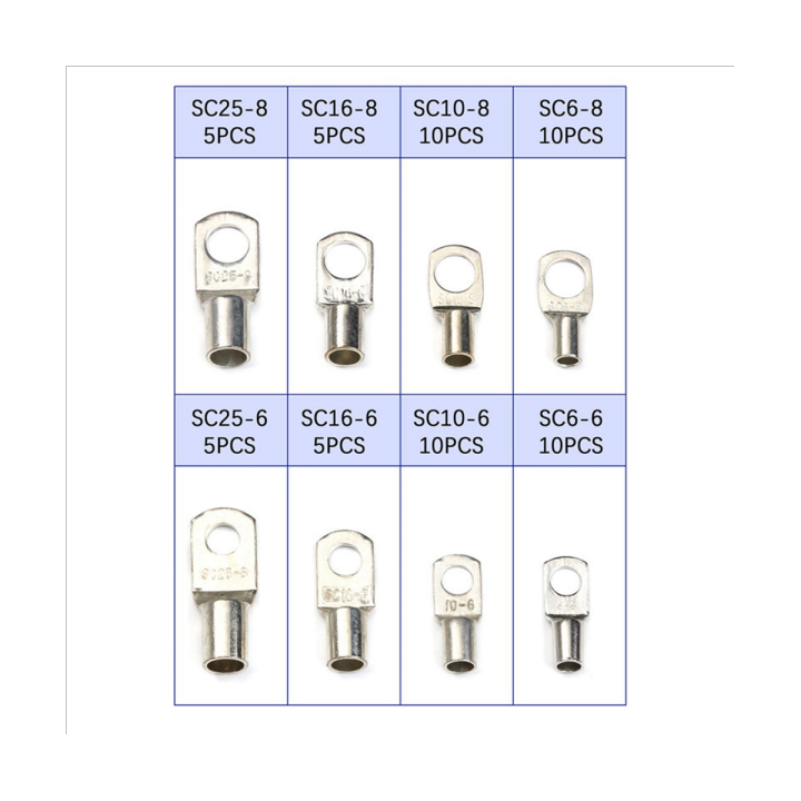 60pcs-sc6-25-series-round-cold-crimp-terminal-connectors-copper-nose-wire-connectors