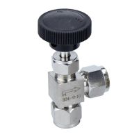 Fit 3 6 8 10 12mm 1/8" 1/4" 3/8" OD Tube Compression 304 Stainless Steel 90 Angle Elbow Needle Valve Crane Water Gas Oil Propane Valves