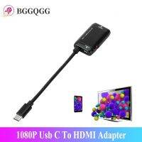 BGGQGG 1080P Usb C To HDMI Adapter Type C Phone Tablet Output HDMI To HDTV Monitor Project USB 3.1 Male To HDMI Femal Converter Adapters Adapters