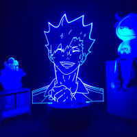 อะนิเมะไฟ Led Haikyuu Tetsuro Kuroo รูปสำหรับตกแต่งห้อง RGB เปลี่ยนสีไฟกลางคืนของขวัญมังงะ3d โคมไฟ Haikyuu