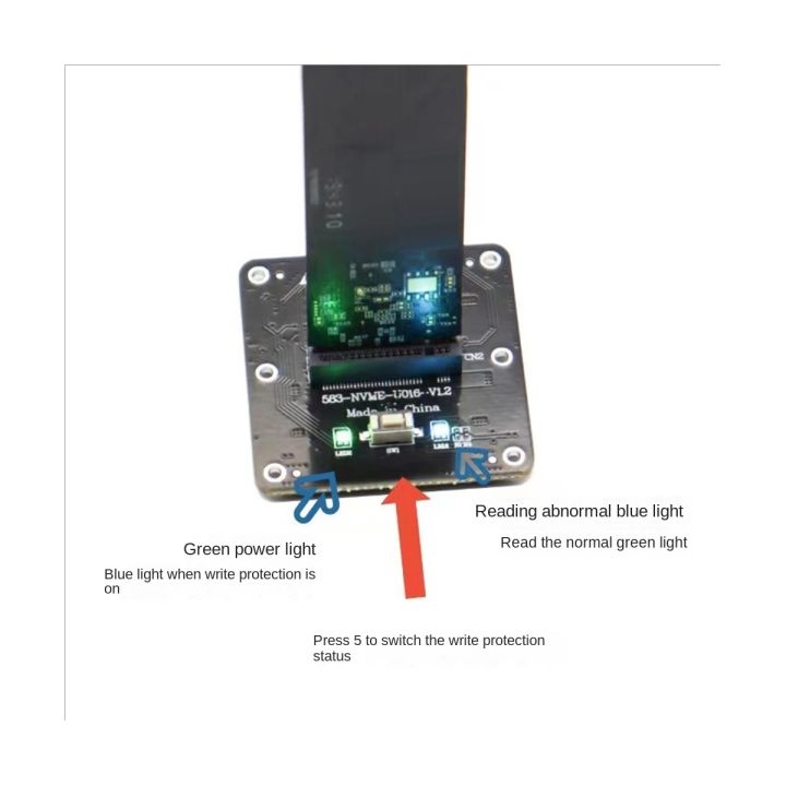 1-pcs-m-2-nvme-to-usb-3-1-case-adapter-card-expansopn-board-plastic-jms583-nvme-expansopn-board-support-ngff-protocol-type-c-usb3-1-gen2-1000-mb-s-speed