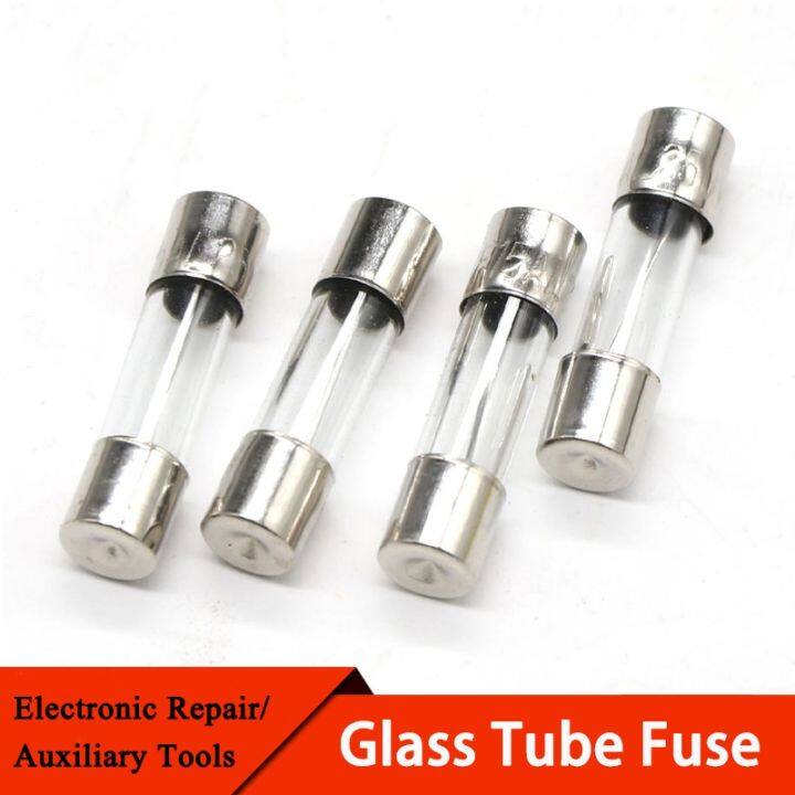 50/100Pcs Glass Tube Fuse 5x20MM 0.1A 0.2A 0.5A 1A 2A 3A 4A 5A 6.3A 8A ...