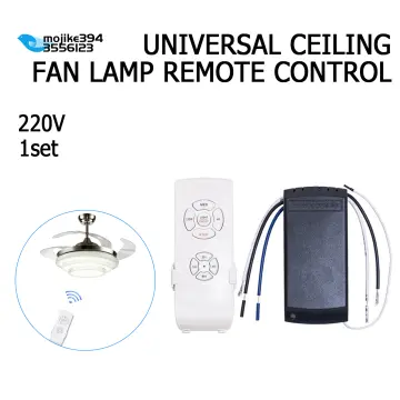 30M Universal Ceiling Fan Light Lamp Remote Controller Kit & Timing  Wireless Light Remote Control Receiver For Ceiling Fan 110-240V