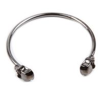 Fancyqube 1Pcs Alloy Skull Punk Open Gothic Rock Hand Cuff Bangle celet