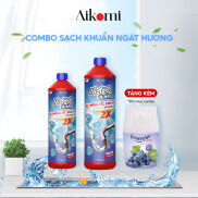 Combo gel thông tắc sinh học lọ tỏa hương sạch khuẩn thơm mát khử mùi bảo