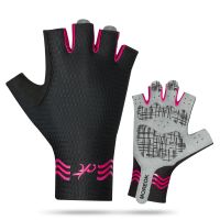 ❁✐№ MOREOK Cycling Gloves Half Finger Breathable Bike Gloves SBR Padded Shockproof MTB Road Bicycle MTB Biking Gloves for Men Women