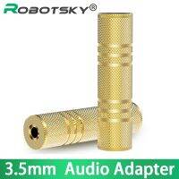 Robotsky 3.5 mm Audio Adapter Female to Female Gold plated 3.5mm Audio Extension Cable for Phone Earphone Sound Headset