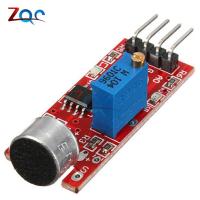 【✔In stock】 zhufengdi558151 โมดูลตรวจจับเซ็นเซอร์เสียงไมค์ไวเสียงสูงสำหรับรูปภาพ Avr Arduino 5V Dc โมดูลเอาต์พุตแบบอะนาล็อก