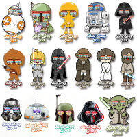 Cartoon Star Wars Sunglasses Robot "Best Day Even" Letter Iron On Transfer Patches for Clothing DIY T-shirt Stickers on Fabric Haberdashery