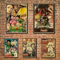 Hunter x Hunter Poster Popular Classic Japanese Anime Home Decor  Retro Poster Prints Kraft Paper Wall Art Home Room Decor Wall Décor