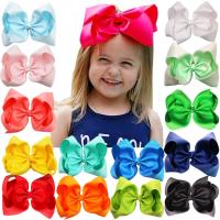 15PCS 8Inch Grosgrain Ribbon Bows Alligator Hair Clips Girls Large Big Hair Bows Clips Hair Accessories for Teens Kids Toddlers