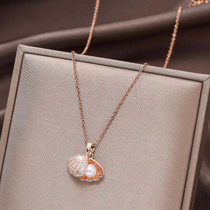 inlaid-zircon-niche-originality-design-retro-pearl-necklace-necklace-fashion