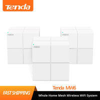 Tenda 1PCS MW6 Whole Home Mesh Wireless WiFi System with 11AC 2.4G5.0GHz WiFi Wireless Router and Repeater, APP Remote Manage