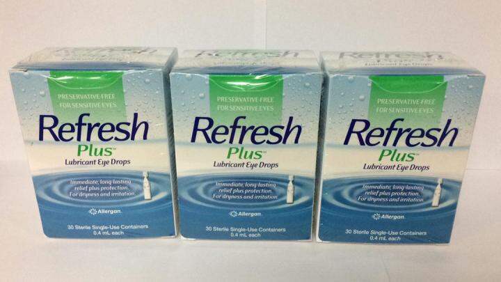 Refresh Plus Eye Drops 30s x 0.4ml * 3 (Expiry:01/2024) | Lazada