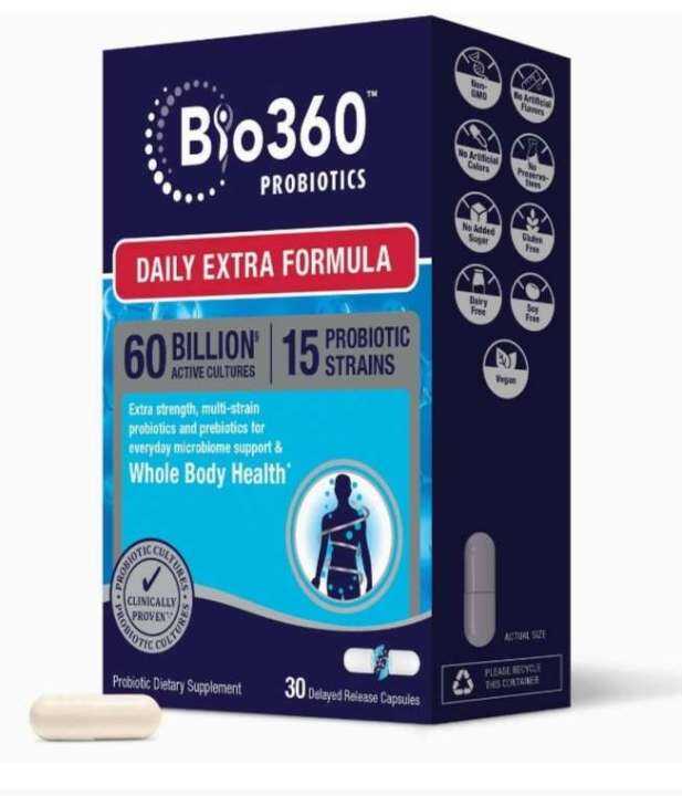 Bio 360 Probiotics 60b 15 Probiotic Strains Lazada Ph