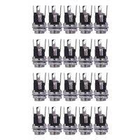 20Pcs DC Power Supply Jack Socket Female Panel Mount Connector 5.5X2.1mm New