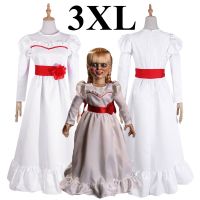 CP58.2 ชุดผี ชุดแอนนาเบลล์ ชุดตุ๊กตาผี แอนนาเบลล์ ตุ๊กตาผี Dress for Annabelle Suit The Conjuring Ghost Halloween Costume Movie Party Cosplay Fancy Outfit