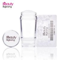 BeautyBigbang Double Head Silicone Nail Stamper 2.2cm 2.8cm Manicure Head Nail Art Stamping Scraper Tool