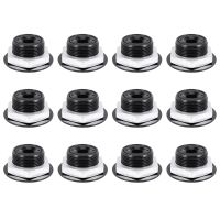 12X Push Button Quick Release Car Hood Bonnet Latch Pin Lock Bumper Clip Black