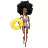 New Arrive Fashion Christmas Gifts Doll Princess African Figures Toy Black Body Dress For Barbie Game Best DIY New Year Present