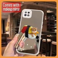 Full edging Hangings Phone Case For OPPO A72 5G/A73 2020 5G originality Makeup mirror flower tulip luxurious interest