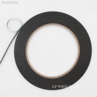 ﹍♦✁ (1mm thick) 5mm Wide Smart Phone Repair Dust Proof Black Sponge Two Sides Adhesive Foam Tape Auto Gasket Phone Gap Seal