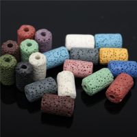 {Match maker}} Oameusa Square Volcanic Rock Lava Beads Aromatherapy For Jewelry Making Essential Oil Bracelets Necklace Accessories