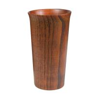 1pc Wood Drinking Cup Rustic Water Cup Smooth Polished Cup Vintage Drinking Cup Wooden Tea Cup For Home Office Drinkware