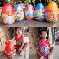 ไข่ยักเซอร์ไพรส์  ข้างในเป็นตุ๊กตาน้องน่ารัก คละสีให้/ลูกโป่งมีไฟการ์ตูน