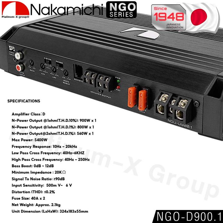 nakamichi-amplifier-class-d-max-power-5400w-ngo-d900-1-เพาเวอร์-แอมป์-เครื่องเสียงรถยนต์-แอมป์-เพาเวอร์-คลาสดี