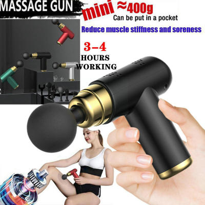 Mini Massage Gun 【รับประกัน 5 ป】ปืนนวด เครื่องนวดไฟฟ้า เครื่องนวด3หัว massage guns