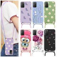 【Electronic Store】สำหรับ Xiaomi Poco M3 Case 6.53 Quot; สายโซ่สร้อยคอเชือกเส้นเล็กปกคลุมสำหรับ Xiaomi PocoM3เดซี่ดอกไม้กันกระแทกเปลือกกันชน
