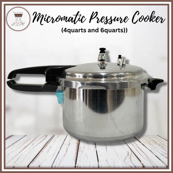 MICROMATIC PRESSURE COOKER / ALUMINUM PRESSURE COOKER / 4QUARTS AND 6