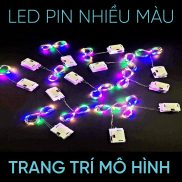 Dây Led Pin Nhiều Màu -dài 1m - 10 bóng - Dùng để trang trí mô hình