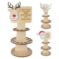 Christmas Unique Money Holder Wooden Tree Decorations Unique Money Holder Festive Christmas Money Holders Classic Reindeer Decor for Christmas Birthday Party Wedding superior