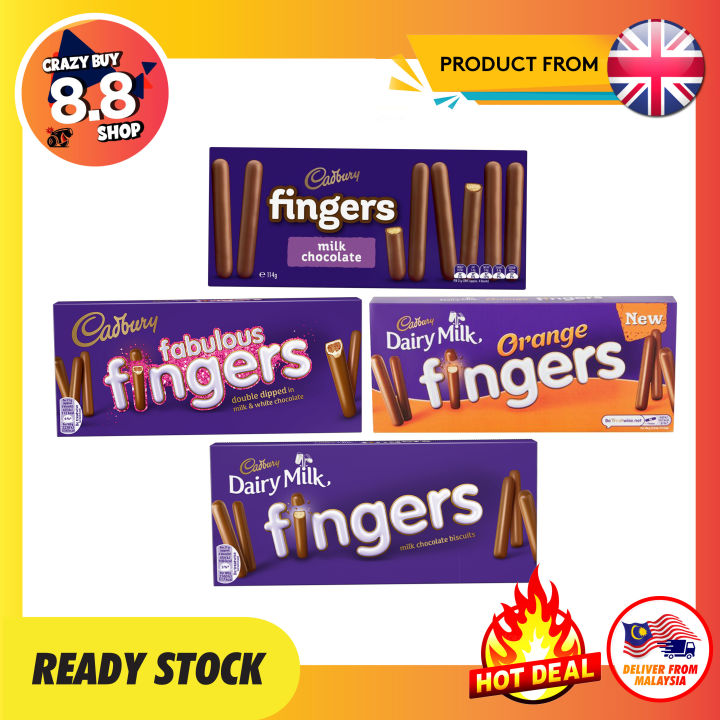 (UK) CADBURY DAIRY MILK Fingers Special Edition 114g [Stock Tersedia ...