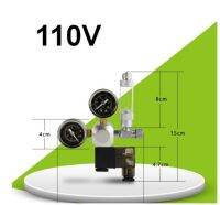 เครื่องควบคุม Co2ในตู้ปลาการควบคุมความดันเช็ควาล์วโต๊ะลดความกดอากาศเครื่องทำฟองอากาศ110V_regulator อะแดปเตอร์กระบอกสูบ