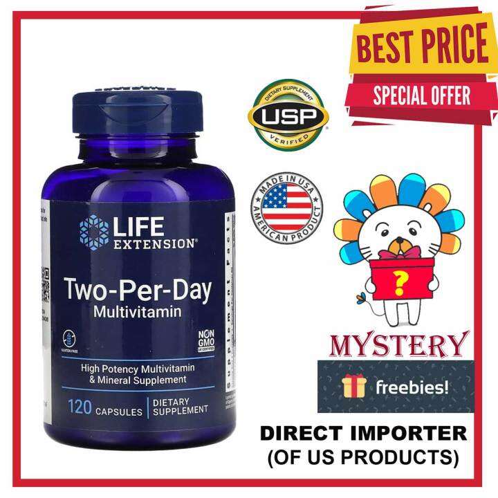 Life Extension, Two-Per-Day Multivitamin, 120 Capsules | Lazada PH