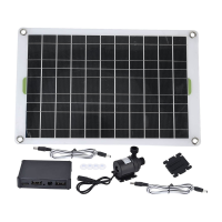 50W Solar Water Pump Black Solar Water Pump DC12V for Family Garden Water Fountain Irrigation Pump