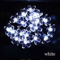 Solar Powered LED String Lights Cherry Blossom Fairy Garland 22M Crystal Flower Wedding Christmas garden Outdoor Decor lighting