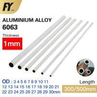 FUYI Aluminium Pipe 1mm Thickness 3-30mm OD Straight 300mm 500mm Long Round 6063 Aluminum Alloy Tube Industrial Supplies