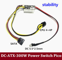 DC 6pin PCIE input 12V high power pico DC-ATX-300W ATX 24Pin mini ITX PSU pico power supply for PC computer network server