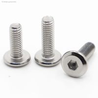 ㍿■ 5-20pcs 304 Stainless Steel Large Flat Hex Hexagon Socket Head Allen Furniture Rivet Screws Connector Joint Bolts M3 M4 M5 M6 M8