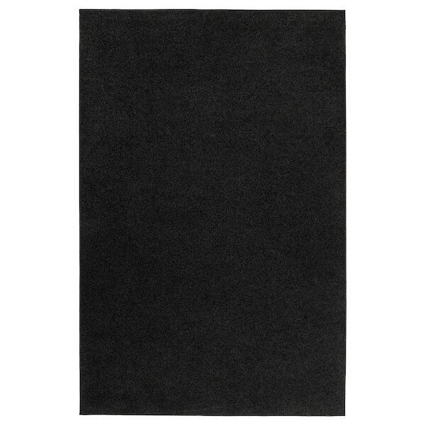 SPORUP Rug, low pile, black/beige Lazada