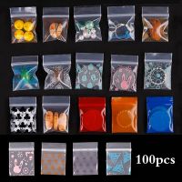 【LZ】✌  100pcs Small Plastic Zipper Bag Pill Packaging Pouches Jewel Mini Zip Bags Plastic Packaging Bags
