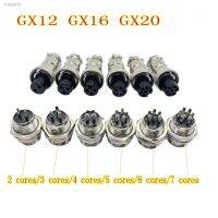 ✢ 1set GX12 GX16 Air Aviation Connector 2/3/4/5/6/7/8/9/10/11/12/14/15Pin Panel Nut AV Power Plug Socket Core Wire Connector