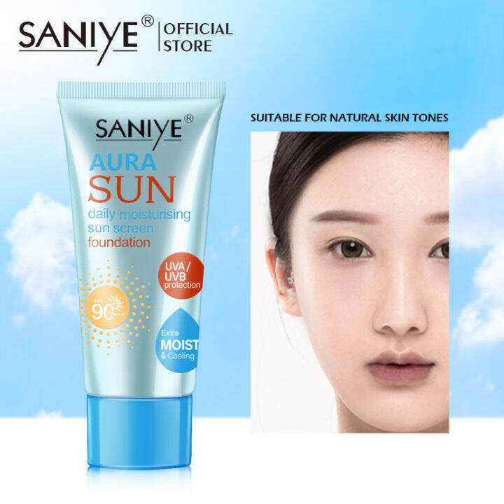 SANIYE SPF50 +++/SPF90 +++ Krim Pelindung UV Tabir Surya Tahan Lama ...