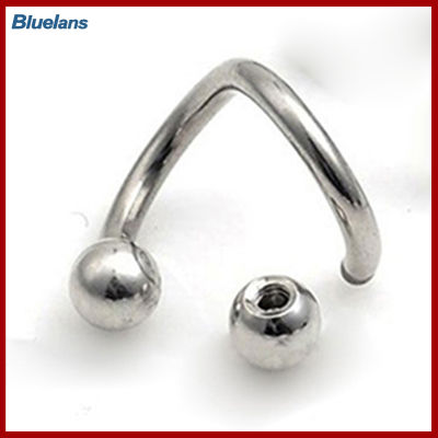 Bluelans®กระดุมติดคิ้วปากบิดจมูกสำหรับผู้หญิงแหวนกระดูกอ่อนเครื่องประดับเจาะหู