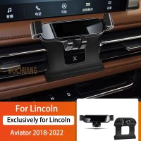 ที่จับโทรศัพท์มือถือรถยนต์สำหรับนักบิน Lincoln 18-22 360องศาหมุน GPS ที่ค้ำยันพิเศษฐานยึดอุปกรณ์นำทางอุปกรณ์เสริม