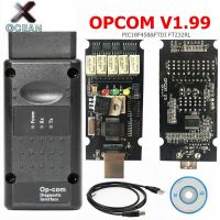 Opcom สำหรับ Opel V1.99อินเตอร์เฟซ Com กับ Pic18f458 Ftdi Ft232rl Op-Com Opel เครื่องอ่านโค้ด Opcom 1.99มืออาชีพ